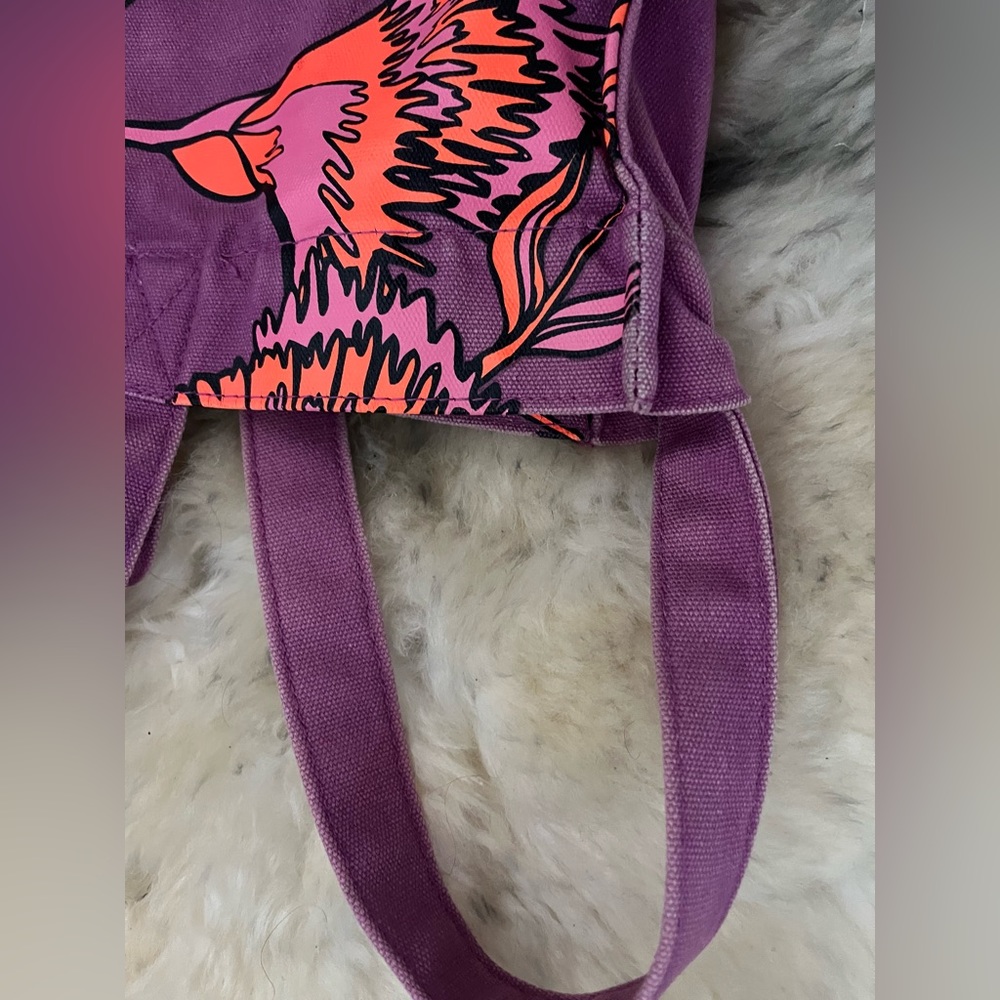 Jacobs"Marc Jacobs Purple Multi-Purpose Canvas Reusable Tote Bag - Picture 9 of 11